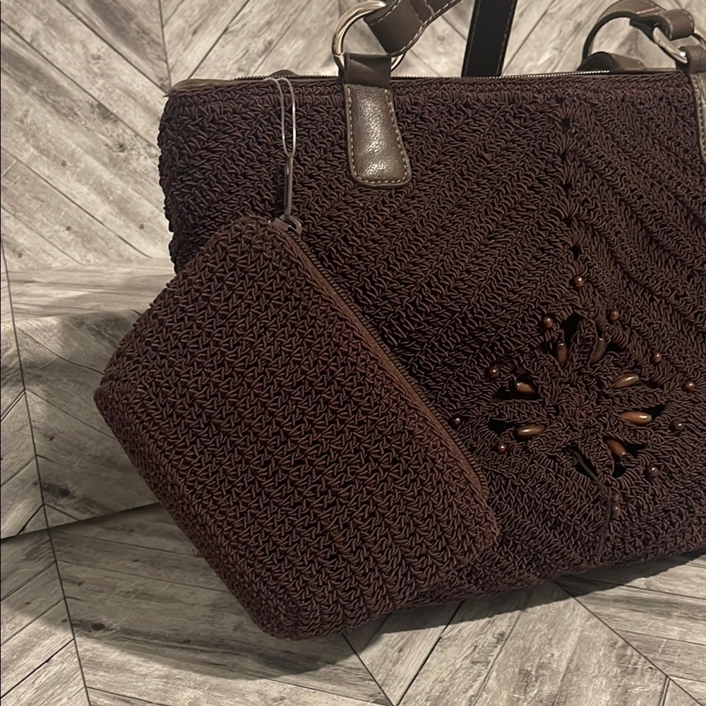 Amanda Smith Brown Woven Tote Bag - Picture 6 of 10
